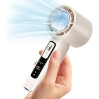 KZQ - Tragbarer Ventilator mit Kühlpad, wiederaufladbarer 4000-mAh-Akku, 100 Windgeschwindigkeiten – kompakter persönlicher Ventilator für unterwegs, von KZQ