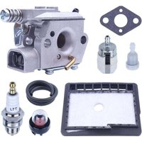 KZQ - Vergaser-Kit für echo CS3000 CS3400 CS3450 CS300 Kettensäge, Vergaser mit Luftfilter + Dichtung + Kraftstofffilter + Schlauch, Ersatzteilzubehör KZQ - Vergaser-Kit für echo CS3000 CS3400 CS3450 CS300 Kettensäge, Vergaser mit Luftfilter + Dichtung + Kraftstofffilter + Schlauch, Ersatzteilzubehör von KZQ