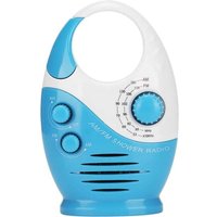 KZQ - Wasserdichtes Duschradio (68 x 35 x 135 mm), tragbarer AM/FM-Lautsprecher mit einstellbarer Lautstärke, hängender Griff oben, von KZQ