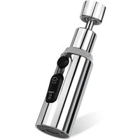 KZQ - Wasserhahn-Strahlregler, 3 Modi, drehbar, 360°, Küchenspüle, Sprühkopf, Küchenwasserhahn-Strahlregler für Wasserhahn, Küchenarmatur-Adapter von KZQ