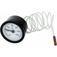 KZQ Zeigerthermometer, Kapillartemperaturmessgerät mit 1 m Sensor, 0–120 °C, zur Messung von flüssigem Wasser KZQ Zeigerthermometer, Kapillartemperaturmessgerät mit 1 m Sensor, 0–120 °C, zur Messung von flüssigem Wasser von KZQ