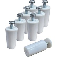 KZQ 6-teiliges Wand-Haken-Set, selbstklebende Regalhaken, Klebestreifen, leerer Schwammspender, Toilettendichtmittel, Türhüften von KZQ