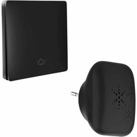 KZQ - Kabelloses und batterieloses Öko-Türklingel-Set für den Außenbereich, wasserdicht ip 65, Schnee und Regen – Fernsender – Mini- und versteckte KZQ - Kabelloses und batterieloses Öko-Türklingel-Set für den Außenbereich, wasserdicht ip 65, Schnee und Regen – Fernsender – Mini- und versteckte von KZQ