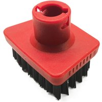 Kärcher Steam T-Brush - Zubehör kompatibel mit Kärcher SC1-5 Dampfgenerator - 1 rote T-Bürste mit schwarzen Borsten von KZQ