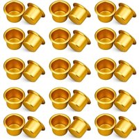 Kerzenhalter aus Metall, 30er-Set, Kerzeneinsätze aus Metall, Stabkerzen, Düse, kreativer Kerzenhalter, Kerzen, runder Aluminiumeinsatz für Kerzenhalter aus Metall, 30er-Set, Kerzeneinsätze aus Metall, Stabkerzen, Düse, kreativer Kerzenhalter, Kerzen, runder Aluminiumeinsatz für von KZQ