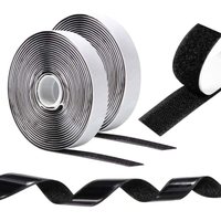 Klettband, doppelseitiger Kratzaufkleber, 10 m x 20 mm, starkes Klebeband, selbstklebende Kratzstreifen für Bilderrahmen, Bildschirme, Teppiche, von KZQ