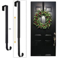 Kranzaufhänger, verstellbar über der Tür 15,3–25,5 Zoll, Kranzhalter und Türaufhänger für die Haustürdekoration, größerer 20 lbs Kranzaufhänger, verstellbar über der Tür 15,3–25,5 Zoll, Kranzhalter und Türaufhänger für die Haustürdekoration, größerer 20 lbs von KZQ