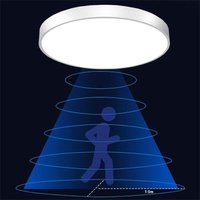 Led Deckenleuchte mit Bewegungsmelder, mit Tageslichtsensor, runde Deckenleuchte, einfach zu installieren für Balkon, Garage, Flur, Außeneingang, von KZQ