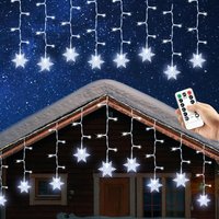 Lichterkette mit Schneeflocken, 4 m, 96 LEDs, 8 Modi, für Weihnachten, Hochzeit, Geburtstag, Garten, Schlafzimmer Lichterkette mit Schneeflocken, 4 m, 96 LEDs, 8 Modi, für Weihnachten, Hochzeit, Geburtstag, Garten, Schlafzimmer von KZQ