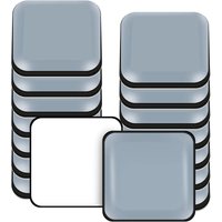 Möbelgleiter, 16er-Pack quadratische selbstklebende Teflon-PTFE-Möbelgleiter für glatte Böden und Teppiche (25 x 25 mm) - KZQ von KZQ