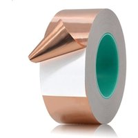 KZQ - Nastro in lamina di rame da 20 m x 50 mm con doppia conduttività, anti-lumache e chiocciole, per schermatura di chitarre ed emi, saldatura e von KZQ