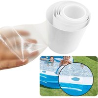 Pool-Flicken-Reparaturset, 2 m langes transparentes TPU-Klebeband, zum Reparieren von aufblasbaren Matratzen, Schwimmringen, aufblasbaren Häusern, Pool-Flicken-Reparaturset, 2 m langes transparentes TPU-Klebeband, zum Reparieren von aufblasbaren Matratzen, Schwimmringen, aufblasbaren Häusern, von KZQ