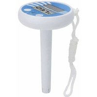 Poolthermometer, Wasserthermometer, solarbetrieben, digitales Thermometer, Temperaturanzeige mit Schnur für Schwimmbad, Whirlpool, Spa, Teich von KZQ
