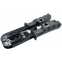 RJ45-Crimpwerkzeug, Crimper, Crimpzange für RJ11/RJ12-Netzwerk- und Telefonkabel, 4-in-1-Modulare Telecom-Ratschen-Netzwerkkabelzange für von KZQ