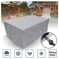 Rechteckige Schutzhülle für Gartenmöbel, aus Polyester, wasserdicht, staubdicht, UV-beständig, für Gartenstuhl oder -tisch (Maße: 180x150x80cm) von KZQ