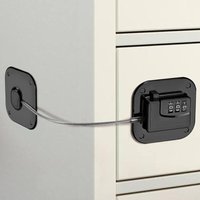 Schwarze Sicherheits-Babyschlösser, Zahlenschlösser, Kindersicherung, selbstklebende Sicherheitsriegel für Kühlschrank, Schublade, Schrank, Tür, von KZQ