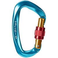 Sicherheitskarabiner, 2er-Pack, 25 kN, robuste D-förmige Kletterkarabiner mit Schraubverschluss zum Klettern im Freien, Camping, für Hängematten und Sicherheitskarabiner, 2er-Pack, 25 kN, robuste D-förmige Kletterkarabiner mit Schraubverschluss zum Klettern im Freien, Camping, für Hängematten und von KZQ