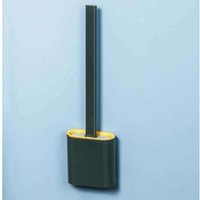Silikon-Toilettenbürste, Toilettenbürste mit schnelltrocknendem Halter, abnehmbare Toilettenbürste mit langem Griff, wandmontierte/bodenmontierte von KZQ