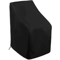 KZQ - Stapelbare Gartenstuhl-Abdeckung, wasserdichtes Oxford-Gewebe für den Außenbereich, schützt vor Wasser und UV-Strahlung, ideal für den Balkon, KZQ - Stapelbare Gartenstuhl-Abdeckung, wasserdichtes Oxford-Gewebe für den Außenbereich, schützt vor Wasser und UV-Strahlung, ideal für den Balkon, von KZQ