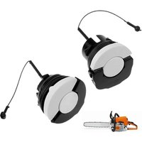 Tankdeckel und Öldeckel für Stihl Kettensäge, Tankdeckel-Set für Stihl, 1 groß + 1 klein (2 Größen), kompatibel mit MS171, MS181, MS250, MS360, von KZQ