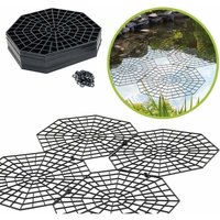 Teichschutzgitter – Schützen Sie Ihren Teich vor Vögeln und schützen Sie Ihre Fische – Packung mit 20 Gittern (26,5 × 31,5 × 0,3 cm) von KZQ