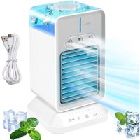 KZQ - Tragbare Klimaanlage, Mini-Kühlventilator mit 3 Windgeschwindigkeiten, 300 ml Verdunstungsklimaanlage, Nano-Spray, oszillierende KZQ - Tragbare Klimaanlage, Mini-Kühlventilator mit 3 Windgeschwindigkeiten, 300 ml Verdunstungsklimaanlage, Nano-Spray, oszillierende von KZQ