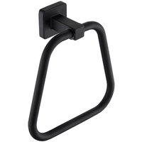 Trapezförmiges schwarzes Handtuch aus rostfreiem Stahl. Dieses Wanddekor-Handtuch verleiht jedem Badezimmer eine moderne Note und sorgt für einen von KZQ