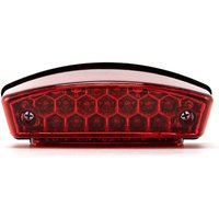 KZQ - Universelles Motorrad-Rücklicht, 12 v, 21 LEDs, Motorrad, weißes Kennzeichenlicht, rotes Bremsrücklicht (b) von KZQ