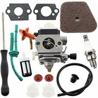 Vergaser-Kit für Stihl FS87 FS90 FS100 FS110 FS130 HL95 HL100 HT100 HT101 KM90 KM100 KM110 SP90 Kettensäge, inkl. Luftfilter und Kraftstoffleitung Vergaser-Kit für Stihl FS87 FS90 FS100 FS110 FS130 HL95 HL100 HT100 HT101 KM90 KM100 KM110 SP90 Kettensäge, inkl. Luftfilter und Kraftstoffleitung von KZQ