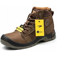 Verschleißfeste, atmungsaktive Arbeitsversicherungsschuhe aus Leder für Herren, grenzüberschreitende Sicherheitsschuhe mit Stahlkappe für die Verschleißfeste, atmungsaktive Arbeitsversicherungsschuhe aus Leder für Herren, grenzüberschreitende Sicherheitsschuhe mit Stahlkappe für die von KZQ