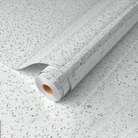 KZQ - 80 cm x 500 cm Marmor-Möbelaufkleber, cremefarbene selbstklebende Tapete, wasserfeste Abzieh- und Klebefolie für Küchen- und von KZQ