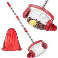 Walzensammler zum Sammeln von Nüssen, Kastanien und Maronen, Nusssammler, Walzensammler für Kastanien mit verstellbarem langem Griff Walzensammler zum Sammeln von Nüssen, Kastanien und Maronen, Nusssammler, Walzensammler für Kastanien mit verstellbarem langem Griff von KZQ