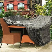 Wasserdichte Gartenmöbel-Abdeckung, Winddicht, Sonnenschutz und Staubdicht, 210D Oxford, für Rattan-Tisch, Stühle und Sofa, L 200 x B 160 x H 70 cm Wasserdichte Gartenmöbel-Abdeckung, Winddicht, Sonnenschutz und Staubdicht, 210D Oxford, für Rattan-Tisch, Stühle und Sofa, L 200 x B 160 x H 70 cm von KZQ