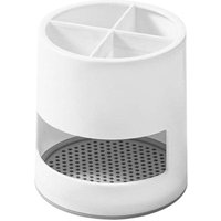 Zahnbürstenhalter mit 4 Fächern, Halter für elektrische Zahnbürsten, Multifunktionsdose für Bad und Küche, Weiß - KZQ von KZQ