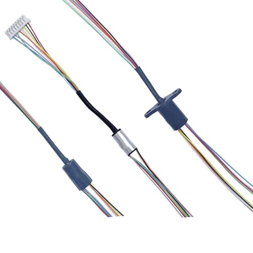 1 STÜCKE Durchmesser 5mm 6mm 7mm 8mm Micro Mini Leitfähigen Schleifring 220V 1A Rotation Kollektor Ring gemeinsame Rotor/Stator Kunststoff Stecker(Dia 6mm 4CH 1A) von KZRGMFG