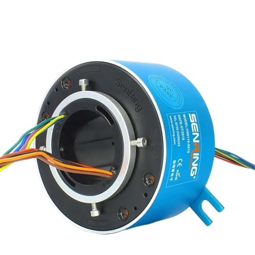 10A elektrische Drehgelenke Schleifring mit ID50mm OD119mm 8 Drähte Stromübertragung for rotierende Instrumente von KZRGMFG