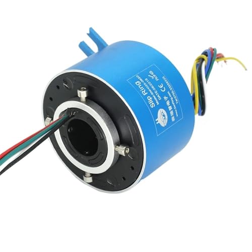 OD86mm 6 Kanäle 20A Strom durch Bohrung Leiter Schleifringmotor 25,4mm Innendurchmesser mit Flansch Anti-Tab von KZRGMFG