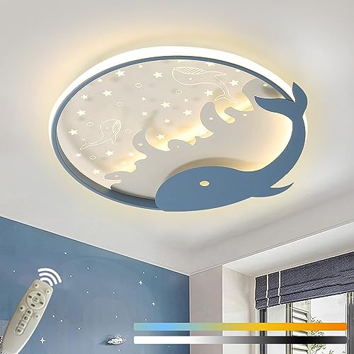 LED Deckenleuchte Rund Dimmbar Kinderzimmer Deckenlampe mit Fernbedienung Cartoon Schlafzimmerlampe Innen Deckenbeleuchtung Junge Mädchenzimmer Beleuchtung Für Babyzimmer Wohnzimmer Kinderlampe, 40CM LED Deckenleuchte Rund Dimmbar Kinderzimmer Deckenlampe mit Fernbedienung Cartoon Schlafzimmerlampe Innen Deckenbeleuchtung Junge Mädchenzimmer Beleuchtung Für Babyzimmer Wohnzimmer Kinderlampe, 40CM von KZT