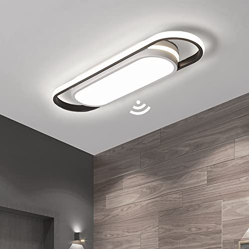 LED Flur Deckenleuchte mit Bewegungsmelder Innen Deckenlampe mit Tageslichtsensor Modern 6000K Deckenbeleuchtung mit Sensor für Treppe Wohnzimmer Balkon Küche Garage Veranda BüRo Lampe (40cm) von KZT