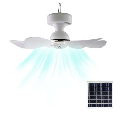 Solar Deckenventilator Licht mit Fernbedienung Tragbarer Ventilator Dual use Drei Geschwindigkeit Einstellbare Fan Licht Abnehmbare Blätter Solar Ventilatoren mit Timer für Outdoor Camping Lichter Solar Deckenventilator Licht mit Fernbedienung Tragbarer Ventilator Dual use Drei Geschwindigkeit Einstellbare Fan Licht Abnehmbare Blätter Solar Ventilatoren mit Timer für Outdoor Camping Lichter von KZT
