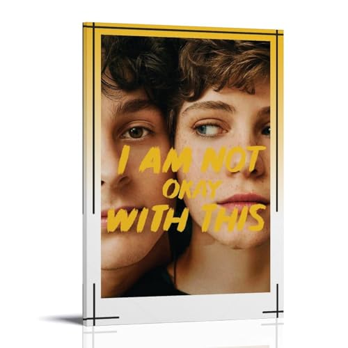 KZXBOCXHV Leinwanddruck "I Am Not Okay With This Poster", Wandkunst, Heimdruck, für Zuhause, Fitnessstudio, Büro, Wand, Schlafzimmer, dekorative Retro-Wandfarbe, Wanddekoration, 40 x 60 cm, Rahmenstil KZXBOCXHV Leinwanddruck "I Am Not Okay With This Poster", Wandkunst, Heimdruck, für Zuhause, Fitnessstudio, Büro, Wand, Schlafzimmer, dekorative Retro-Wandfarbe, Wanddekoration, 40 x 60 cm, Rahmenstil von KZXBOCXHV