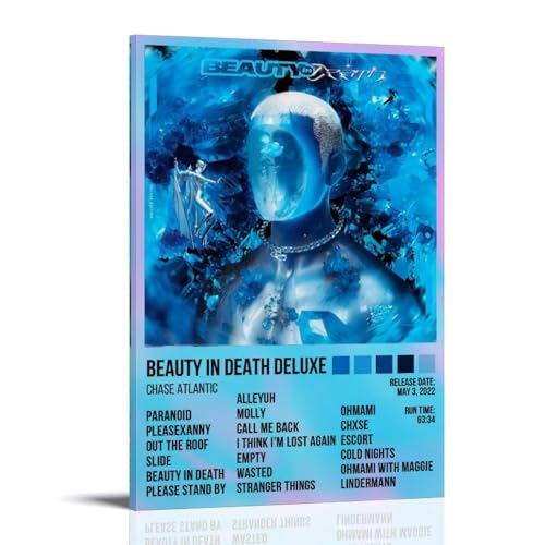 KZXBOCXHV Poster "Chase Atlantic Beauty in Death", Leinwanddruck, Heimdruck, für Zuhause, Fitnessstudio, Büro, Wand, Schlafzimmer, dekorative Retro-Wandfarbe, Wanddekoration, 50 x 75 cm, Rahmenstil KZXBOCXHV Poster "Chase Atlantic Beauty in Death", Leinwanddruck, Heimdruck, für Zuhause, Fitnessstudio, Büro, Wand, Schlafzimmer, dekorative Retro-Wandfarbe, Wanddekoration, 50 x 75 cm, Rahmenstil von KZXBOCXHV
