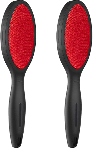 2er Professionelle Fusselbürste für Tierhaare & Kleidung - Doppelseitige Velours/Silikon Bürste, Wiederverwendbare Flusenentferner für Sofa/Auto (5000+ Bürstenstifte) von KZXCVS