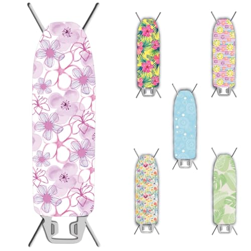 Ka' Mia Bügelbrettbezug mit Gummiband - Universal für Bügelbretter bis 130-40 cm - Stoff 100% Baumwolle und Molton 100% Polyester - Made in Italy (Luisa) von Ka' Mia