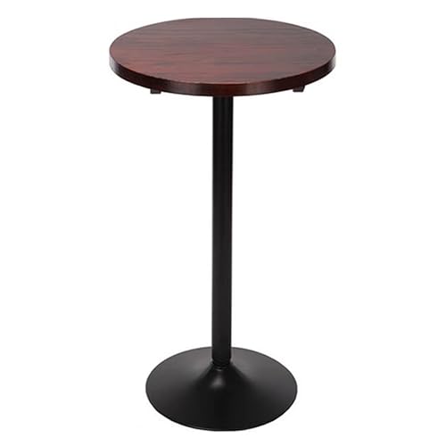 KaBuea Bartisch, hoher Esstisch, Metallgestell, 60 x 60 x 105 cm, einfach zu montieren, Bistrotisch aus Holz für 2-3 Personen von KaBuea