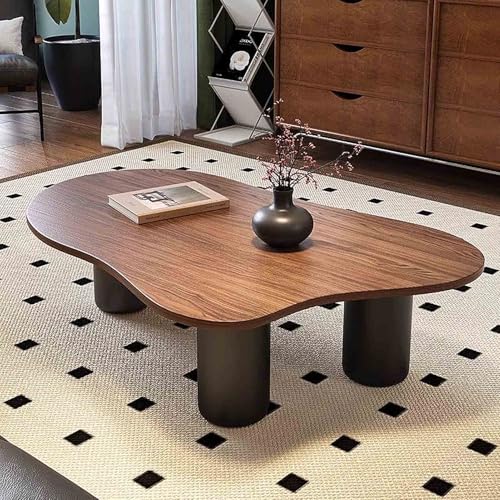 KaBuea Couchtisch für das Wohnzimmer, Mitteltisch mit stabilen Beinen für das Home Office, kleine Esstische, Braun KaBuea Couchtisch für das Wohnzimmer, Mitteltisch mit stabilen Beinen für das Home Office, kleine Esstische, Braun von KaBuea