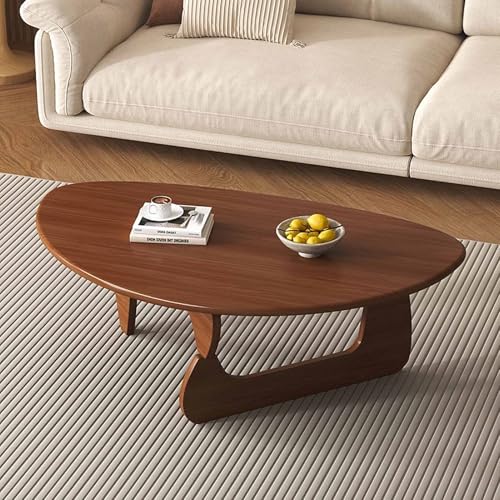 KaBuea Niedriger dreieckiger Couchtisch, Mid Century Beistelltische, Mitteltisch für das Wohnzimmer, Tischbeine aus Massivholz KaBuea Niedriger dreieckiger Couchtisch, Mid Century Beistelltische, Mitteltisch für das Wohnzimmer, Tischbeine aus Massivholz von KaBuea