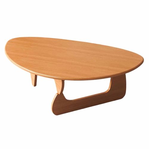 KaBuea Niedriger dreieckiger Couchtisch, solide Tischbeine, Beistelltische aus der Mitte des Jahrhunderts, Mitteltisch für das Wohnzimmer, Teetisch, Kleiner Raum von KaBuea