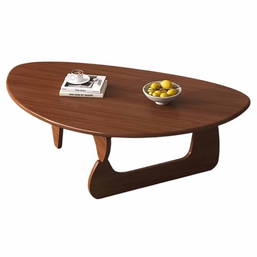 KaBuea Niedriger dreieckiger Couchtisch, solide Tischbeine, Beistelltische aus der Mitte des Jahrhunderts, Mitteltisch für das Wohnzimmer, Teetisch, Kleiner Raum von KaBuea