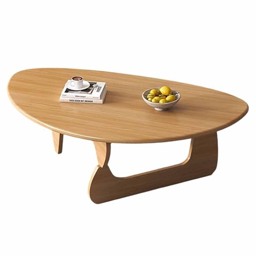KaBuea Niedriger dreieckiger Couchtisch, solide Tischbeine, Beistelltische aus der Mitte des Jahrhunderts, Mitteltisch für das Wohnzimmer, Teetisch, Kleiner Raum von KaBuea